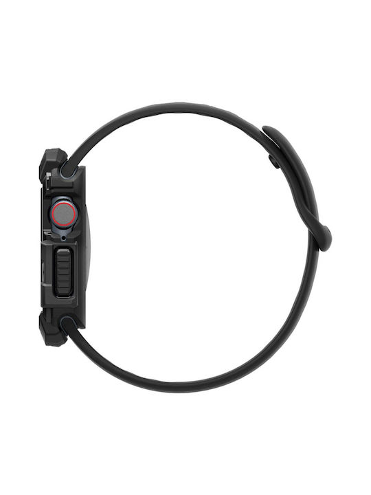 Spigen Rugged Armor Silicone Case in Black color for Apple Watch 42mm