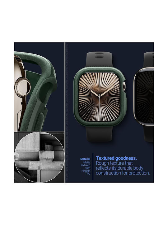 Caseology Vault Apple Watch 10 46 mm Mitternachtsgrün