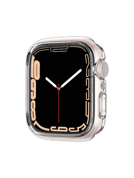 Spigen Ultra Hybrid Silicone Case in Transparent color for Apple Watch 45mm