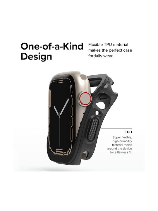 Ringke Air Sports Θήκη Σιλικόνης σε Μαύρο χρώμα για Apple Watch Series 10 (42 mm)
