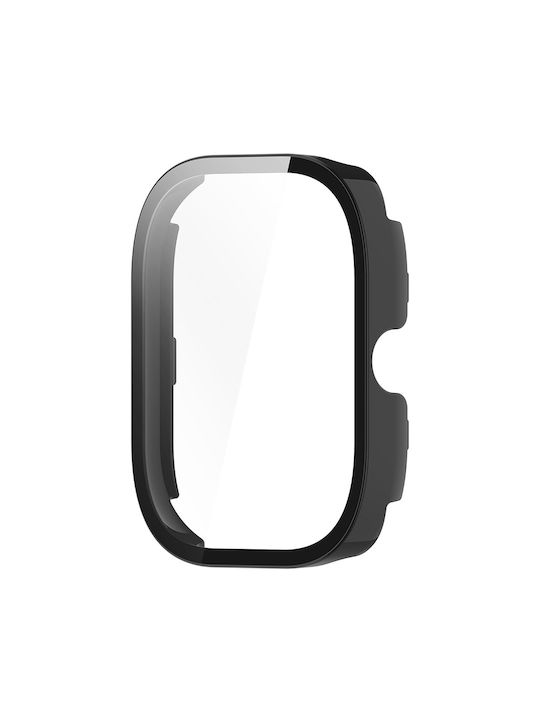 Techsuit Defense360 Pro Πλαστική Θήκη με Τζαμάκι σε Μαύρο χρώμα για Xiaomi Redmi Watch 4
