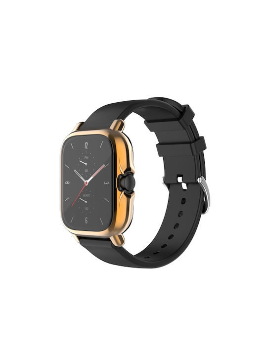 Protecție Carcasă de Silicon în culoarea Rose Gold pentru Amazfit GTS 2