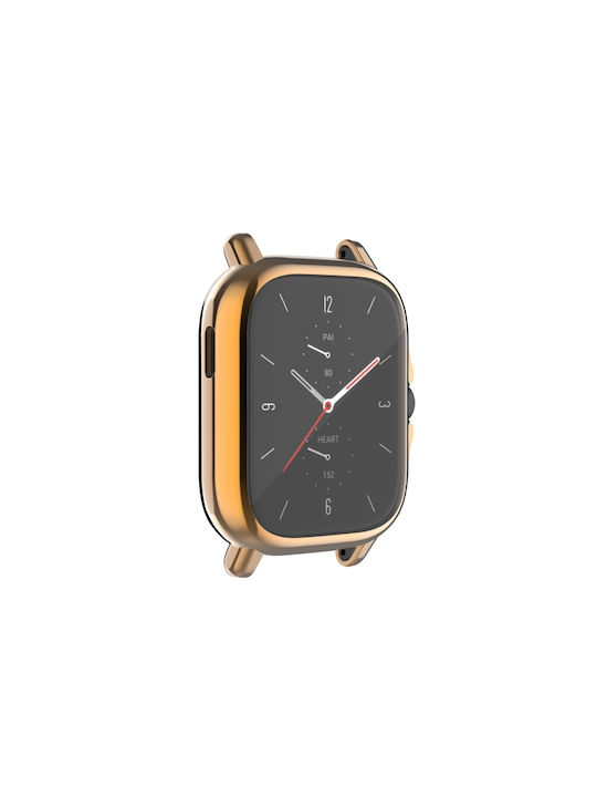 Protecție Carcasă de Silicon în culoarea Rose Gold pentru Amazfit GTS 2
