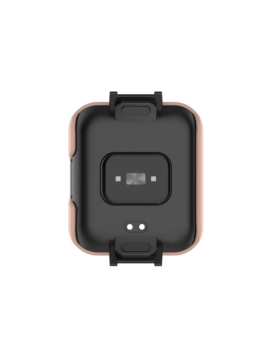 2 Plastic Case with Glass in Pink color for Redmi Watch 2 Lite