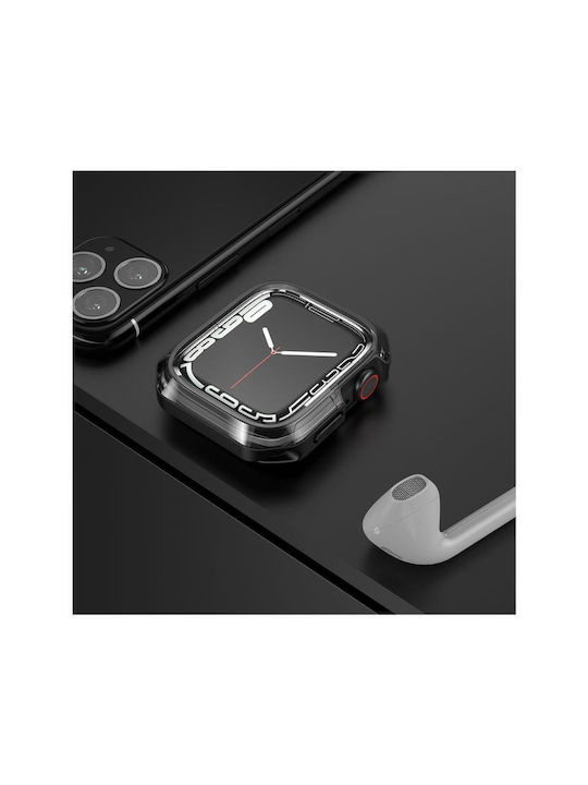 Devia Силиконов Калъф в Черен цвят за Apple Watch 7/8 (45 мм)
