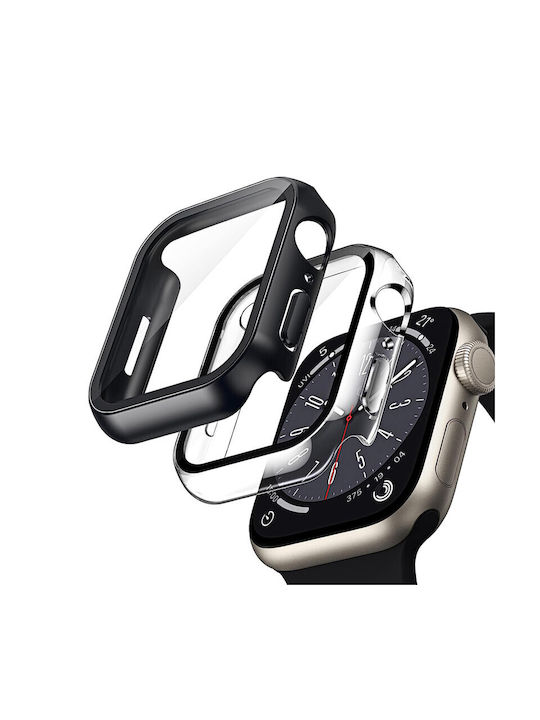 Crong Carcasă de Plastic cu Sticlă în culoarea Transparent pentru Apple Watch 45mm Crong Carcasă de Plastic cu Sticlă în culoarea Transparent pentru Apple Watch 45mm