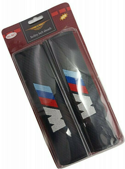 Set of 2pcs Car Seat Belt Pads Black