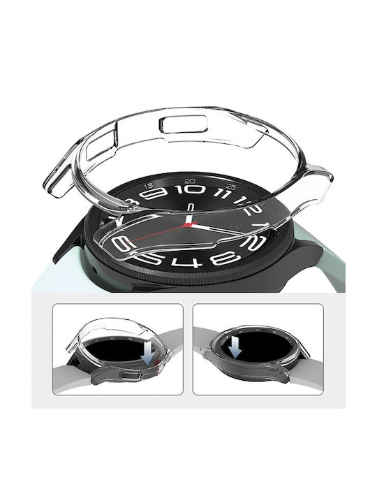 Araree Nukin Plastic Case in Transparent color for Galaxy Watch6 Classic 43mm