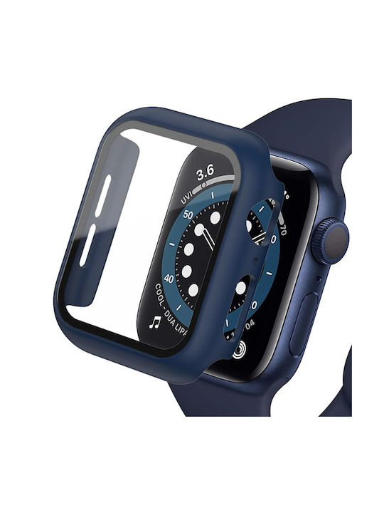 Θήκη 2-in-1 Hard Frame Dark Blue+ Tempered Glass Apple Watch 42mm Series 10 2024