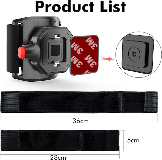 Techsuit Sports Arm Band up to 6.8" Black KF2317812