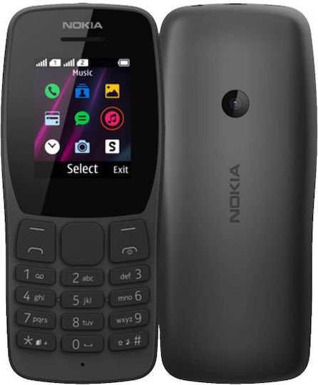 Nokia 110 4G Dual-SIM Handy mit Tasten Schwarz