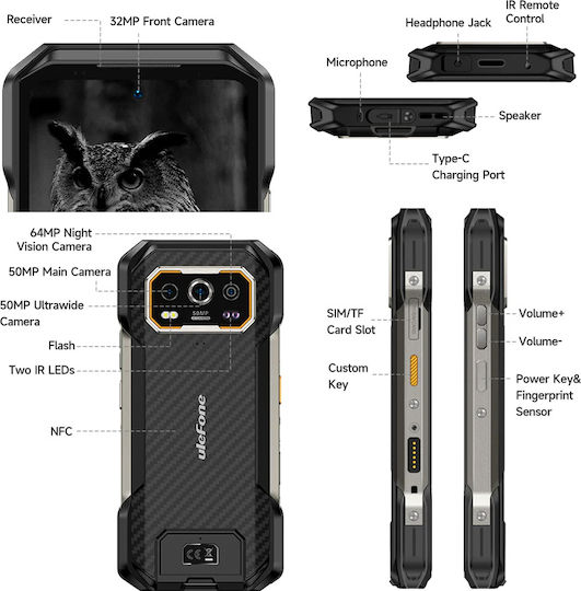 Ulefone Armor 27 Dual SIM (12/256GB) Μαύρο
