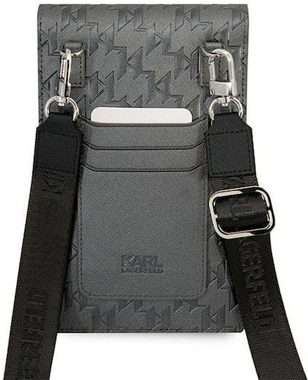 Karl Lagerfeld Monogram Ikonik Book Case / Sock & Pouch Silver KLWBSAMIPG