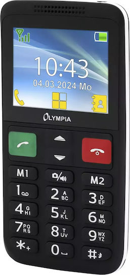Olympia Lux Dual-SIM Handy mit Großen Tasten Schwarz