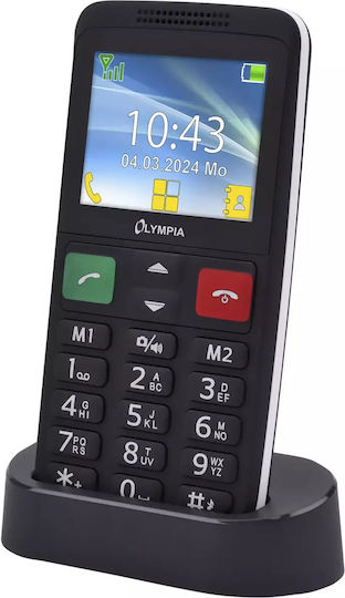 Olympia Lux Dual-SIM Handy mit Großen Tasten Schwarz
