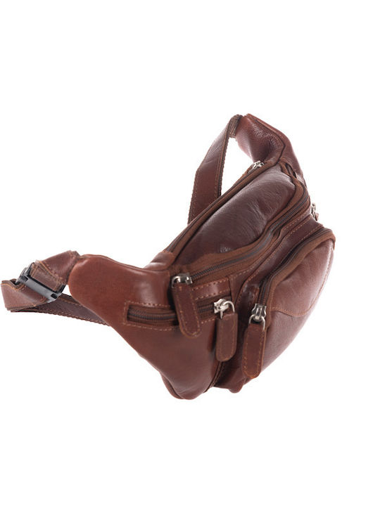 Leather Waist Bag Tabac Brown