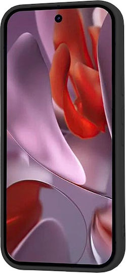 Techsuit Softflex Umschlag Rückseite Silikon Schwarz (Google Pixel 9a)