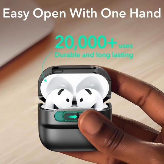 ESR Case Plastic in Black color for Apple AirPods 4