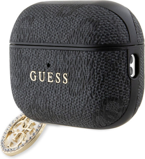 Guess Charm Case Synthetic Leather in Black color for Apple AirPods Pro 2