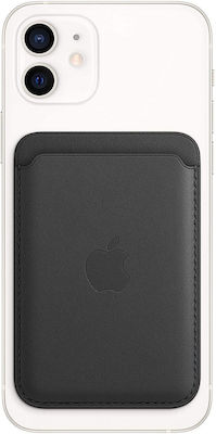 Apple Leather Wallet MagSafe Card Case In Black Colour