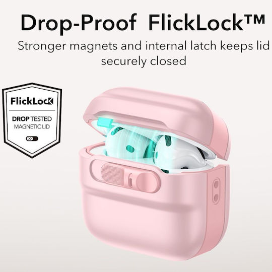ESR Halolock Magsafe Case Silicone in Pink color for Apple AirPods 4