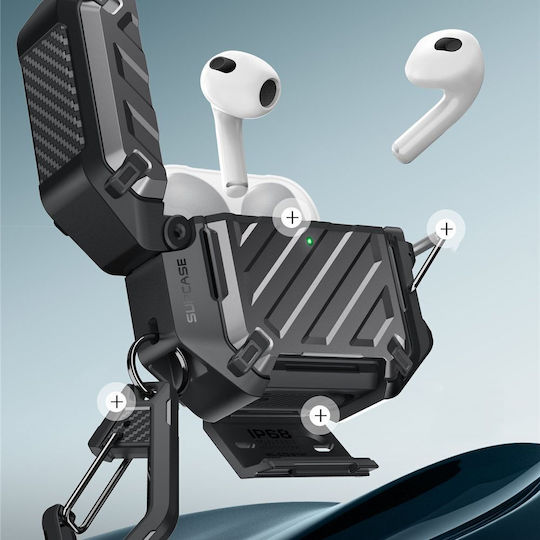 Supcase Unicorn Beetle Θήκη σε Μαύρο χρώμα για Apple AirPods 4