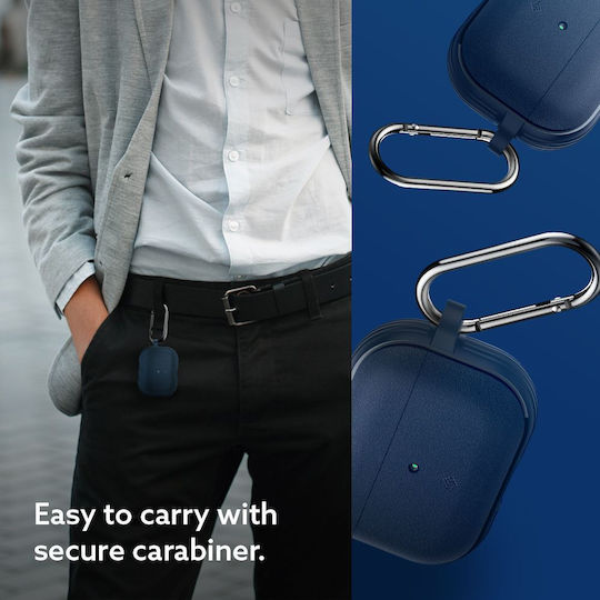 Caseology Vault Husă cu cârlig în culoarea Albastru marin pentru Apple AirPods Pro