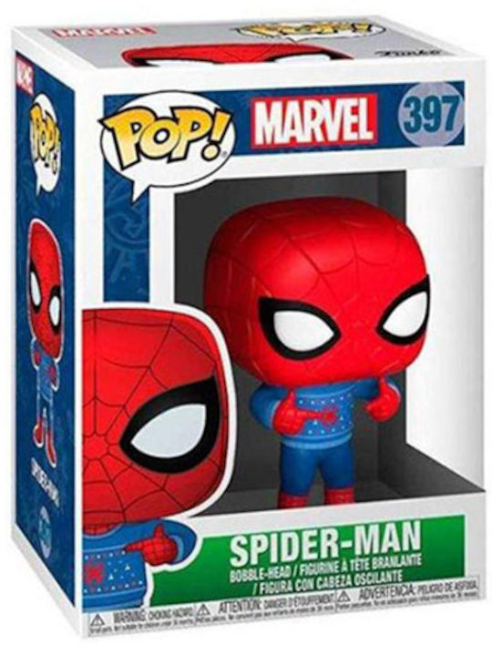 Funko Pop! Marvel - Spider-Man cu Pulover Urât 397 Bobble-Head