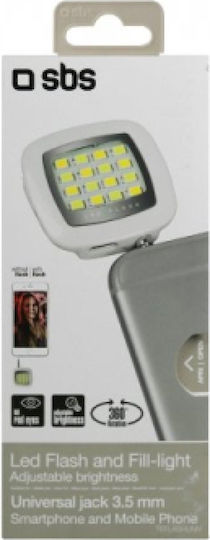 SBS Led Selfie Flash σε Λευκό χρώμα