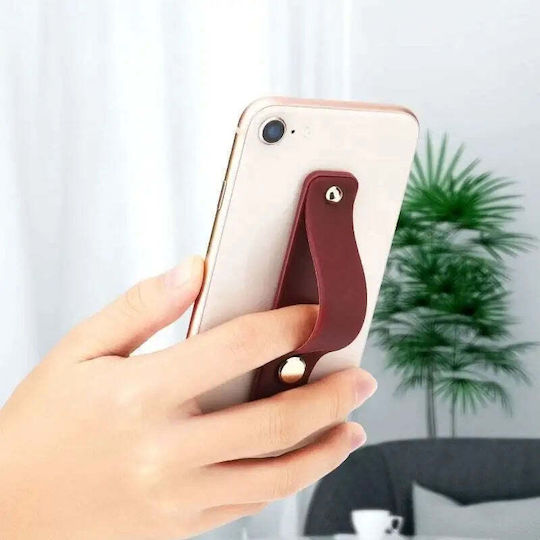 Hurtel Self-adhesive Finger Holder With Zipper Mobile in Gray color