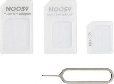 Noosy Nano Sim Micro SIM Adapter in White color