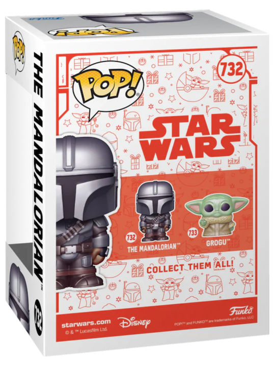 Funko Pop! Filme: Star Wars: Der Mandalorianer - The Mandalorian (Ferien) 732 Wackelkopf