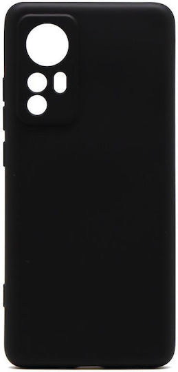 iNOS Liquid Back Cover Silicon Negru (Xiaomi 12 / 12X)