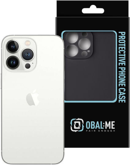 Obal:Me Umschlag Rückseite Silikon Schwarz (iPhone 13 Pro)