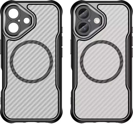 Hurtel Back Cover Silicone Black (iPhone 16)