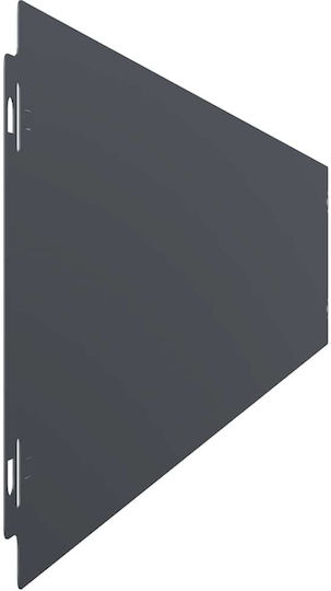 vidaXL Metal Garden Border in Gray Color 1.03m x 15cm
