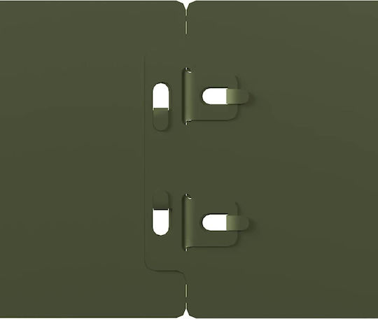 vidaXL Bordură de Grădină din Metal în Culoarea Verde 1.03m x 10cm