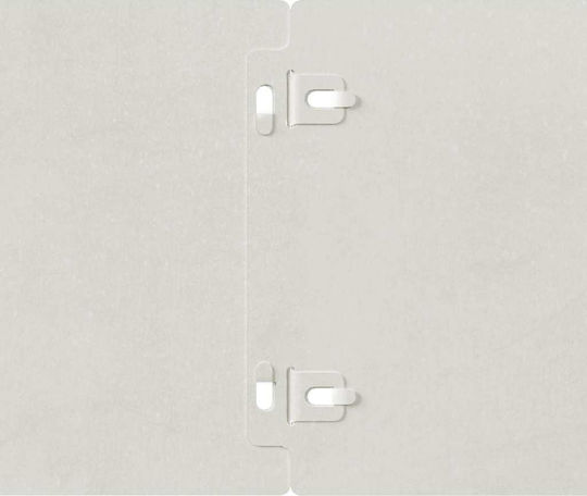 vidaXL Metal Garden Hedge in Silver Color 1.03m x 15cm 10 Pieces