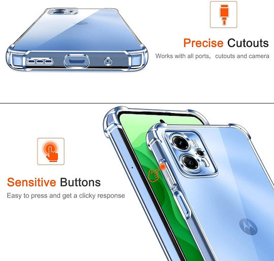 Techsuit Shockproof Clear Silicone Motorola Moto G35 Clear