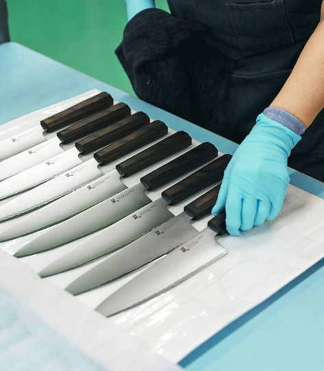 Yaxell Μαχαίρι Santoku από Ανοξείδωτο Ατσάλι 16.5cm