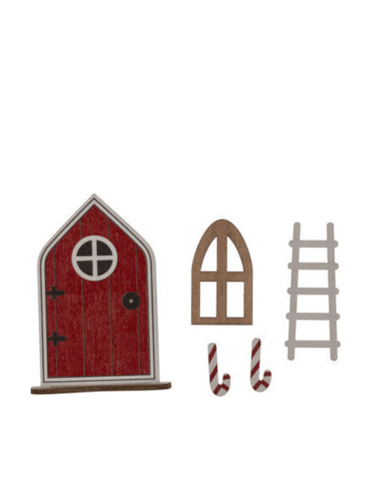 Out Blue Christmas X-mas Elf Door Set