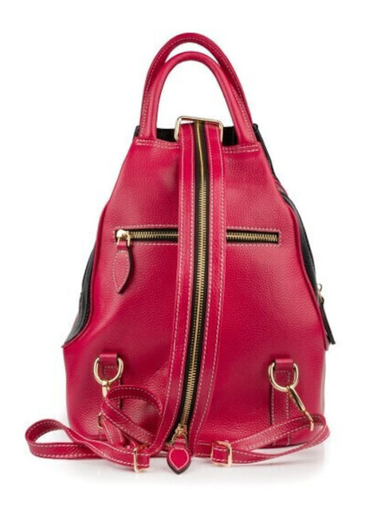 Leather Women's Bag Backpack Black