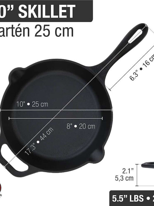 Victoria Pan aus Gusseisen mit Emaillebeschichtung 25cm