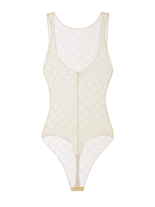 Дамско боди Elisabetta Franchi от жакардов тюл Bo02051e2 680250