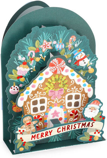 Legami Christmas Greeting Card Pop-up Gingerbread House
