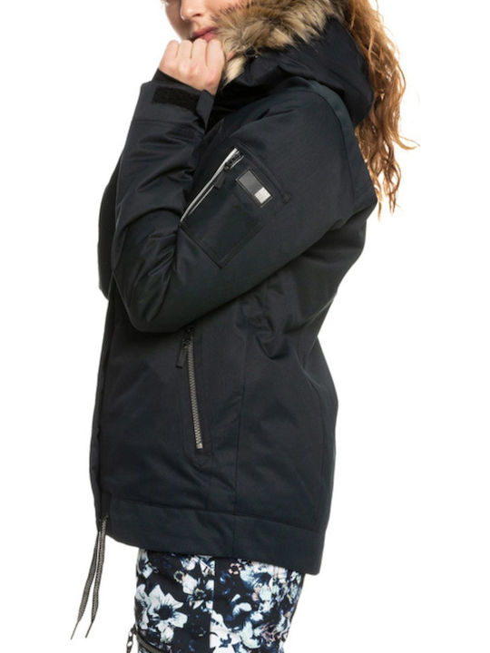 Roxy Meade ERJTJ03367-KVJ0 Γυναικείο Μπουφάν για Σκι & Snowboard Μαύρο