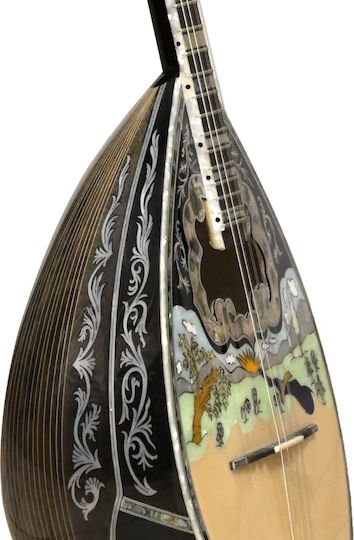 Zozef Bouzouki 4602eag - 60 Ribs, 4/4 Figure, Abalone, Green Handmade 8-String