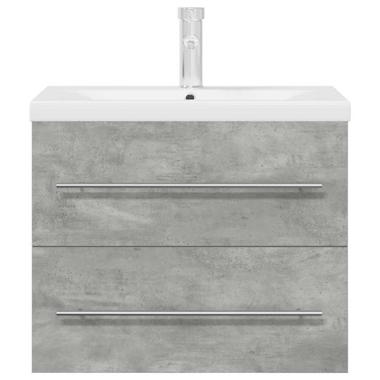 vidaXL Шкаф със Мивка Д60xШ48xВ38.5см Concrete Grey, Grey