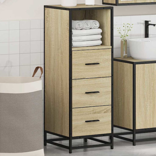 vidaXL Cabinet de baie L35xA37.5xÎ100cm Sonoma