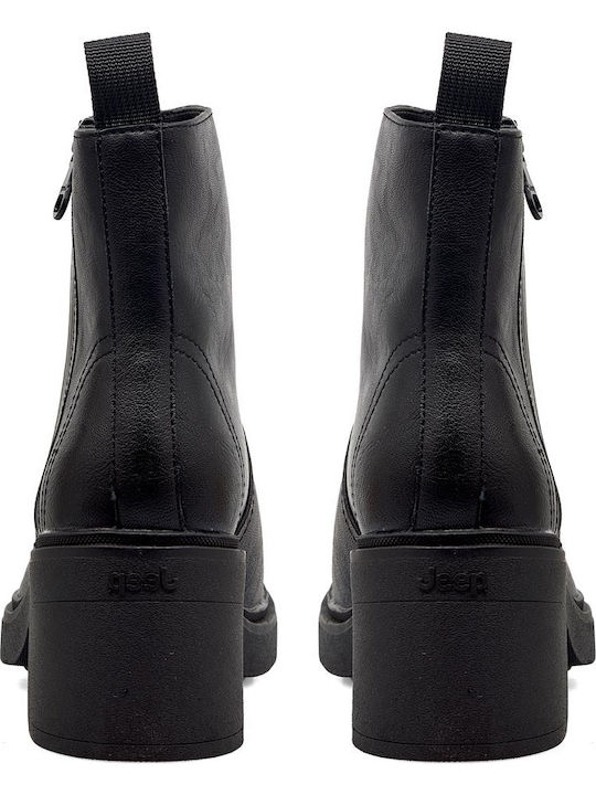Leather Women's Ankle Boots Black